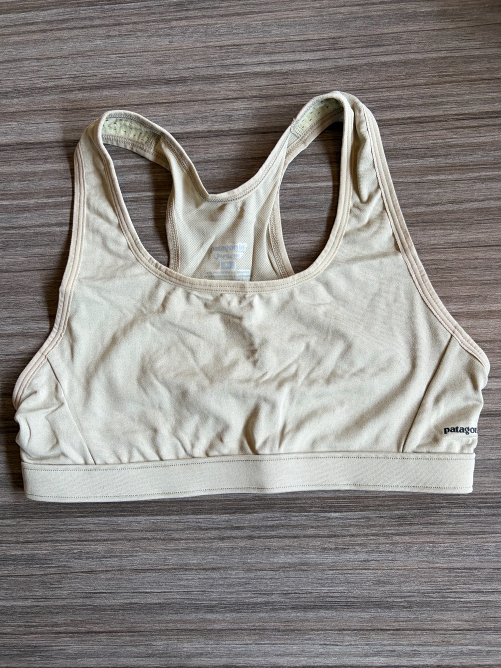 Patagonia Women's Cream Racerback Sports Bra - Light Neutral